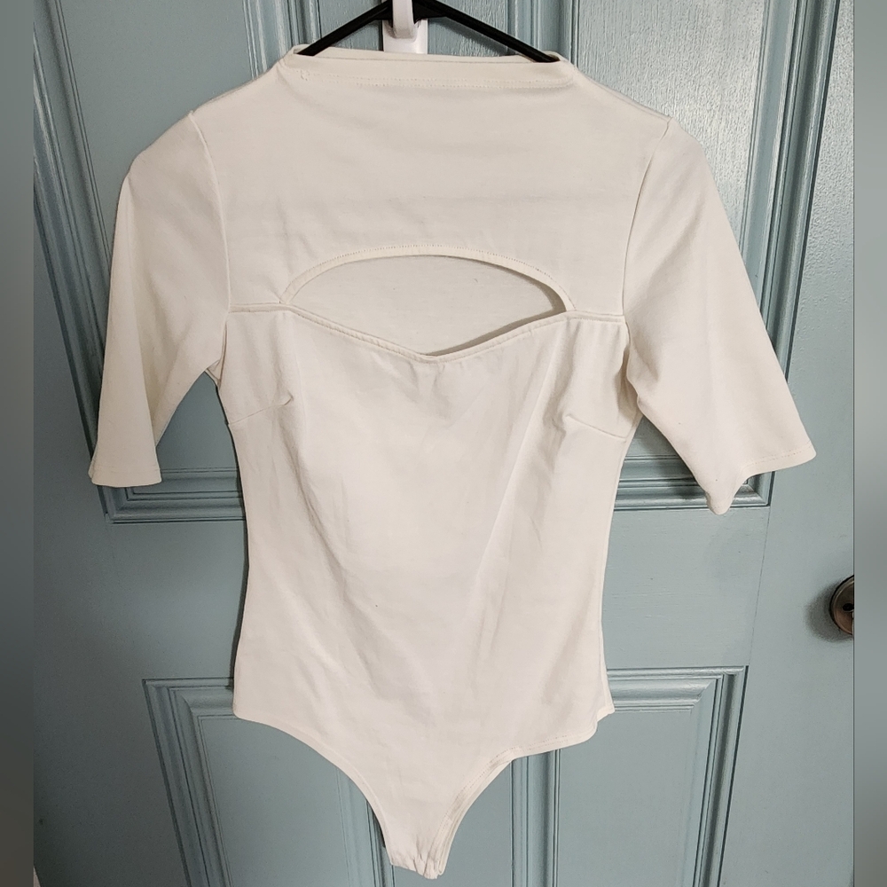 Fashion Nova White Bodysuit